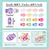 80Pcs 2 Styles Opaque Acrylic Beads OACR-TA0004-90-4