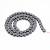 Non-magnetic Synthetic Hematite Beads Strands G-P341-20-6x2mm-2