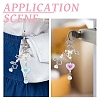 Alloy & Acrylic & Glass Pendant Decorations HJEW-YW00436-01-6