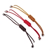 3Pcs Constellations Adjustable Nylon Cord Braided Bead Bracelets for Women Men BJEW-JB11325-05-5