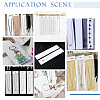   100Pcs Rectangle Paper Jewelry Display Cards for Necklaces & Earrings Storage CDIS-PH0001-58-5