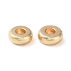 Brass Flat Round Spacer Beads KK-M085-A-12G-01-2