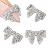 Felt & Glass Bowknot Ornament Accessories DIY-WH0504-982-1