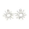 Tibetan Style Alloy Sun Pendants TIBEP-M020-09AS-2
