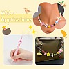 40Pcs UV Plating Opaque Acrylic Beads PACR-CJ0001-51-7