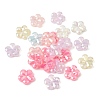 UV Plating Opaque Acrylic Beads OACR-G058-17C-1