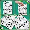 100Pcs Football Print Plastic Gift Bags with Die Cut Hole Handle ABAG-WH0045-101B-3