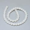 Natural White Agate Beads Strands G-D0005-28-8mm-2