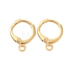 Brass Huggie Hoop Earring Findings X-KK-L179-04G-A-01-1