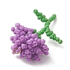 Glass Seed Beaded Flower Pendans PALLOY-MZ01224-01-4
