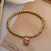 Brass Enamel Charm Bracelets WG32A49-01-1