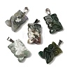 Natural Indian Agate Pendants G-B127-09P-07-2