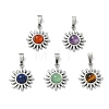 Natural Mixed Stone Pendants PALLOY-JF05607-02-1