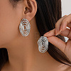 Alloy Stud Earrings FS-WG99CF6-06-1