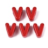 Opaque Acrylic European Beads OACR-M027-01V-09-1
