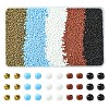 5560Pcs 5 Colors Glass Seed Beads SEED-YW0003-20-1