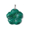 Natural Malachite Big Pendants G-B040-01P-12-2