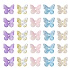 50Pcs 5 Colors Transparent Spray Painted Glass Charms GLAA-FS0001-05-2