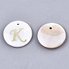 Natural Freshwater Shell Pendants X-SHEL-N027-04K-1