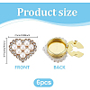 6Pcs Alloy Cufflinks HJEW-PH02572-2