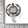 Natural Rose Quartz Pendants GG-CBA7610-03AS-06-3