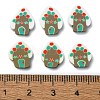 Christmas Theme Handmade Polymer Clay Cabochons CLAY-M005-20-3