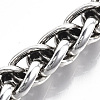 Men's Alloy Wheat Chain Bracelets BJEW-T014-08AS-3