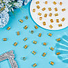 300Pcs Aluminum Dreadlocks Beads Hair Decoration ALUM-PA0001-01G-4