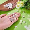 30Pcs 5 Colors Alloy Rhinestone Pendants RB-TA0001-37-6