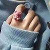 Bear Adjustable Zinc Alloy Flocking Finger Rings for Women FS-WG501E4-04-2