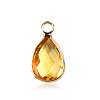 Faceted Glass Pendants FIND-WH0097-40K-G-1