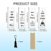 4Pcs Acrylic Bookmarks AJEW-GL0001-73C-3