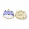 Painted Alloy Pendants PALLOY-P288-02G-2