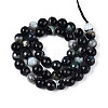 Dyed & Heated Natural Fire Crackle Agate Beads Strands G-N359-01A-02-3
