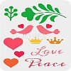 Large Plastic Reusable Drawing Painting Stencils Templates DIY-WH0202-477-1