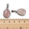 Natural Rose Quartz Pendants G-I358-B18-3