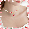 50Pcs Glass & Acrylic Beaded Charms GLAA-SC0002-77-4