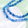 Natural Dyed Malaysia Jade Tumble Stone Nuggets Beaded Long Necklaces for Women NJEW-F340-A06-4
