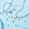 16Pcs 2 Colors Brass Micro Pave Cubic Zirconia Pendants Bails KK-GA0002-08-4