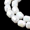 Electroplate Opaque Column Glass Beads Strands EGLA-A043-02-AB03-3