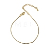 Rack Plating Brass Box Chain Bracelets for Women BJEW-G735-02G-4