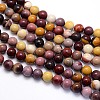 Natural Mookaite Round Beads Strands G-O047-12-10mm-4