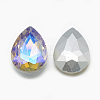 Pointed Back Glass Rhinestone Cabochons RGLA-T017-13x18mm-09-2