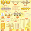 DIY Bee Dangle Earring Making Kit DIY-SC0020-43-2
