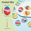 14Pcs 7 Styles Easter Egg Bunny Acrylic Pendants FIND-CJ0001-70-2