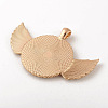Alloy Pendant Cabochon Setting LS-ALRI-WH0005-11KCG-3