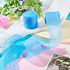 2Rolls Polyester Hot-fix Rhinestone Raw Edges Ribbon OCOR-TA0003-95K-5