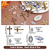 36Pcs 6 Style Zine Alloy Pendants and Enamel Pendants PALLOY-AR0001-29-2