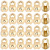 28Pcs Brass Crimp Beads FIND-BBC0005-08G-1