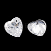 Cubic Zirconia Charms ZIRC-N034-12-2